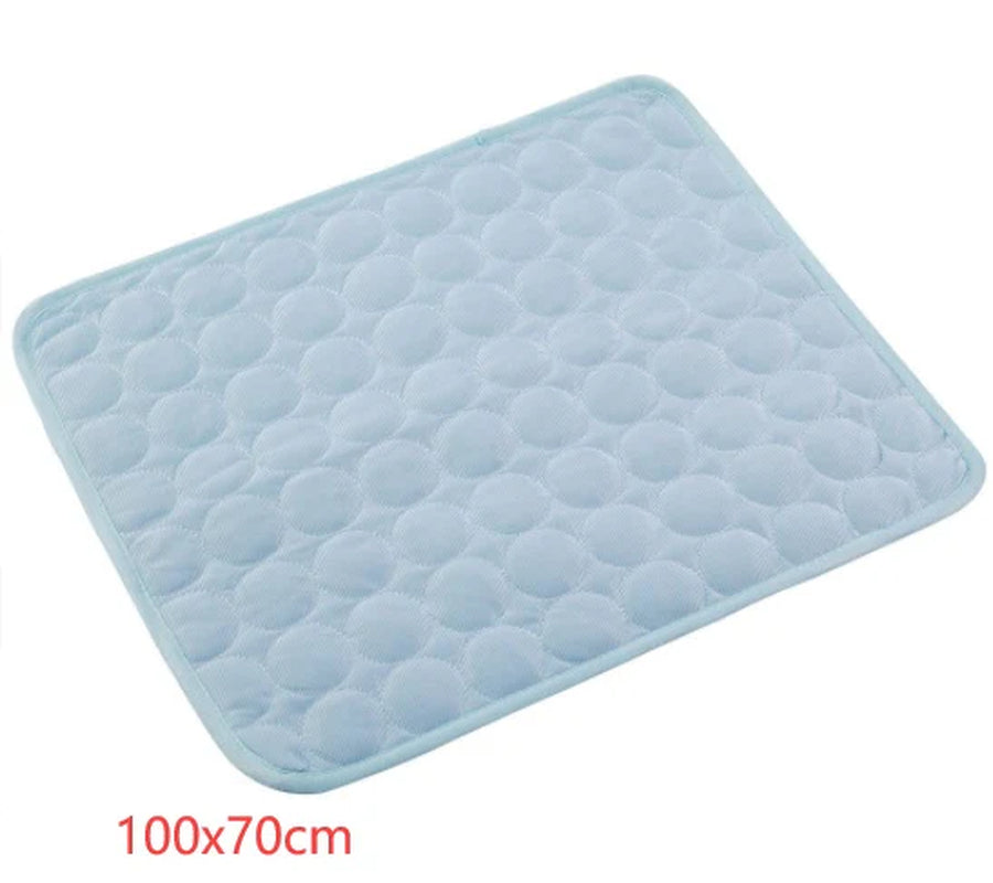 Keep Your Furry Friends Cool This Summer with Our Premium Ice Silk Pet Cooling Pad